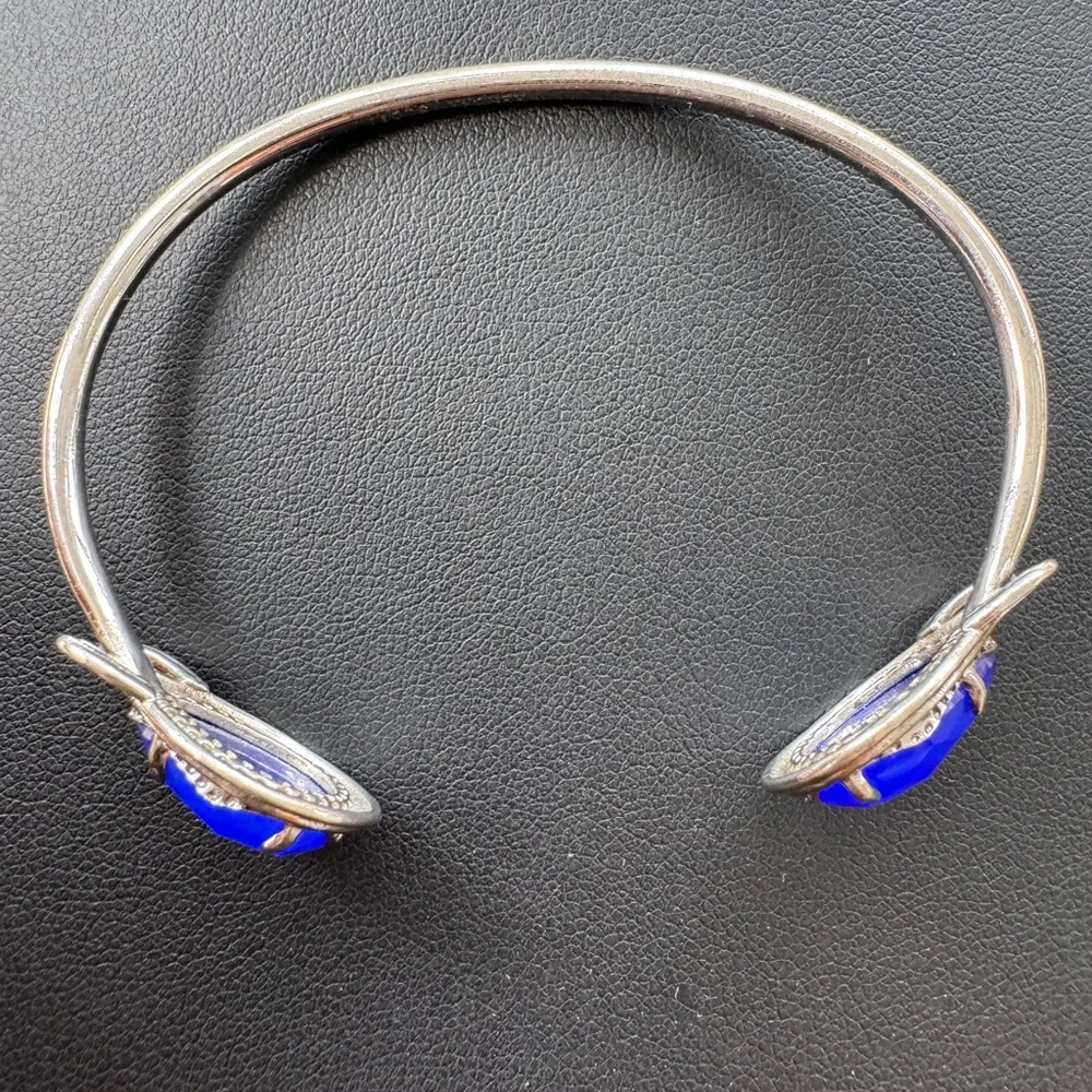 Kendra Scott Andy Silver & Blue Cuff Bracelet